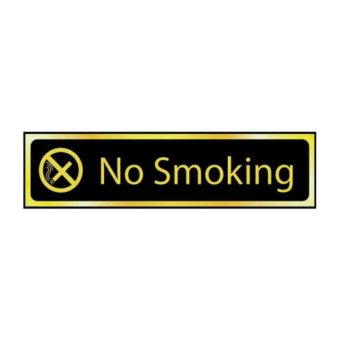 Smoking Area Sign Self-Adhesive Vinyl 300mm x 100mm
