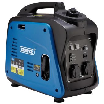 Draper Petrol Inverter Generator 1700W I Quiet, Portable Power for Home, Site and Outdoor Use