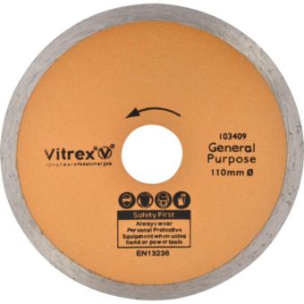 Vitrex Diamond Blade 100mm – General Purpose Cutting Disc