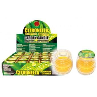 Citronella Candle in Glass Jar – Outdoor Insect Repellent Garden Candle