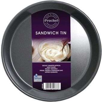 Prochef Teflon Non-Stick Victoria Sponge Sandwich Tin KB1006 20cm/8" – Professional Bakeware for Perfect Cakes