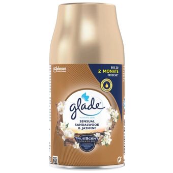 Glade Automatic Spray Sensual Sandalwood & Jasmine – Long-Lasting Room Spray Refill