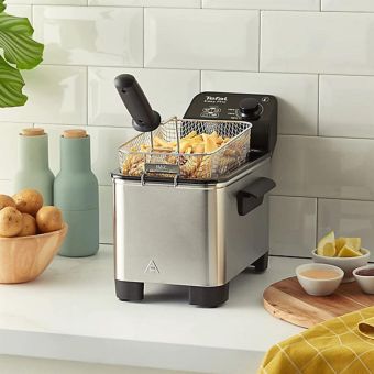 Tefal Easy Pro FR333040 Semi-Professional Deep Fryer – 3L Stainless Steel Fryer with Cool Zone Technology