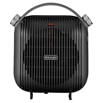 DeLonghi Capsule Hobby Portable Fan Heater 2400W Compact with 2 Power Settings Safety Auto-Off and IP21 Protection