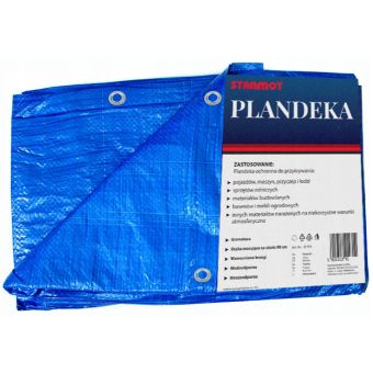 Blue Waterproof Tarpaulin with Reinforced Edges and Eyelets 3x5m – 70gsm Weatherproof Protective Cover