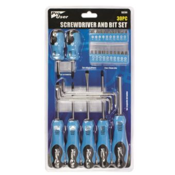 Prouser 30 Piece Screwdriver and Bit Set – Complete Toolkit with Magnetic Bit Holder