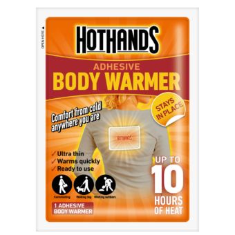 Hothands Adhesive Body Warmer – Up to 10 Hours of Long-Lasting Heat