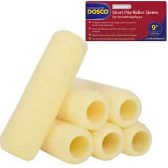 Dosco Signature 7 Inch Short Pile Roller Sleeve – Smooth Finish for Emulsion and Water-Based Paints