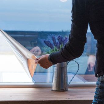 D-C-Fix Mirror Window Frosted Film – Self-Adhesive Privacy & Decorative Glass Covering