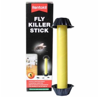 Rentokil Fly Killer Stick – Poison Free Fly Trap for Kitchens, Conservatories and Homes, Safe and Long Lasting
