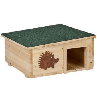 Hedgehog Home FSC Certified Wooden Shelter with Felt Roof