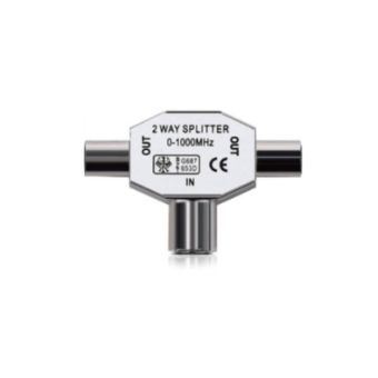 Metal Coaxial 2 Way Splitter