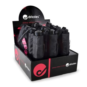 Drizzles Black Umbrella