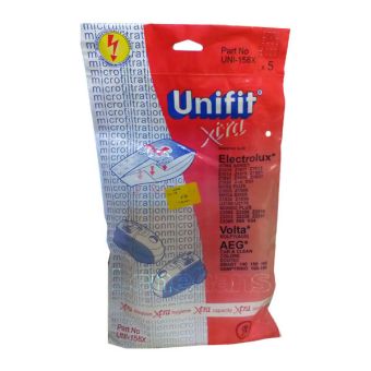 Unifit Xtra UNI-158X Vacuum Bags - Pack of 5