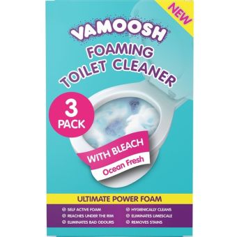 Vamoosh Foaming Toilet Cleaner with Bleach for Deep Hygienic Bowl Cleaning and Limescale Removal