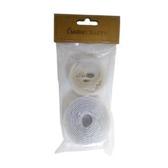 Creative Crafts Velcro Band - 2 x 150cm - White