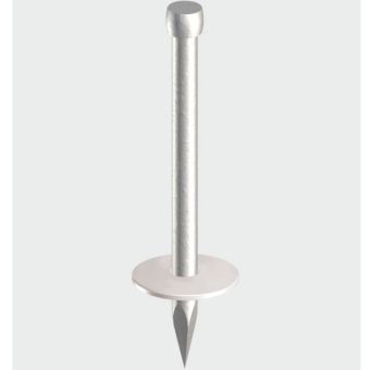 3.7mm X 35mm Washered Masonry Nails - Pack of 100