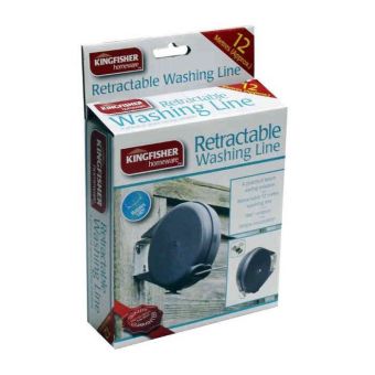 Kingfisher Retractable Clothes Line - 12m