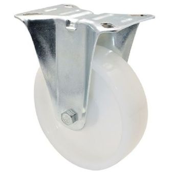 Castor Fixed White 125mm - 100kg