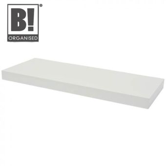 B! Organised White Lacquered Easyfit Floating Shelf