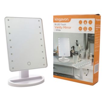 White 16 Led Touch Vanity Mirror