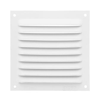White Aluminium Vent 100x100mm