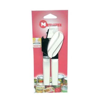Metaltex Magnetic Can Opener - White