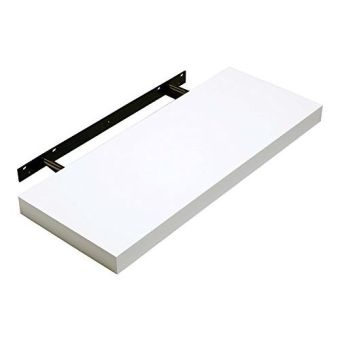 Hudson White Gloss Floating Shelf - 600mm x 235mm x 38mm