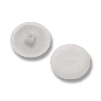White Pozi Cover Caps - 60 Pack