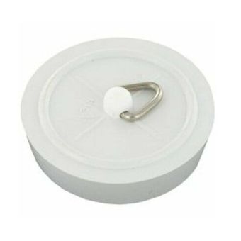 White PVC Sink Plug 1.12 - Pack of 2