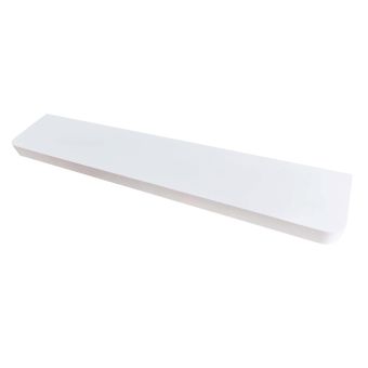 Shelfit Round Corner High Gloss White Floating Shelf 500mm x 145mm x 38mm