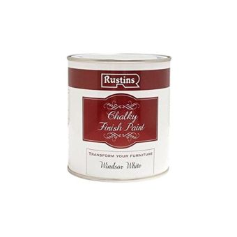 Rustins Chalky Finish Paint - Windsor White 250ml