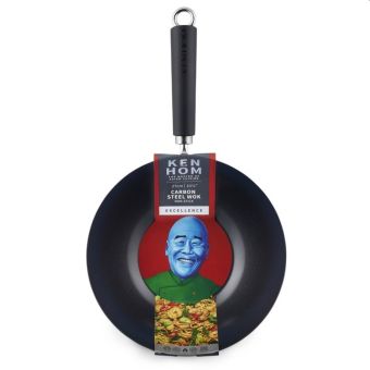 Ken Hom Non-Stick Carbon Steel Mini Wok - 27cm