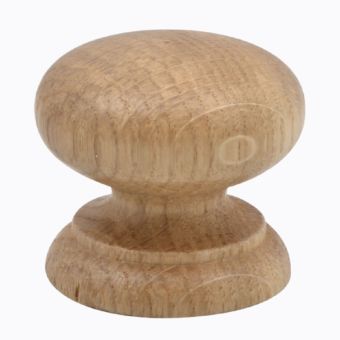 Wooden Oak Knob Lacquered 45mm