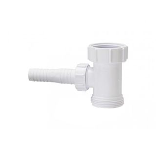 Polypipe White 40mm Washing Machine Trap Adaptor