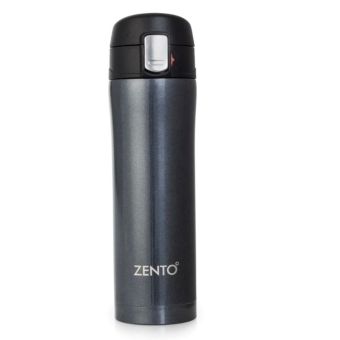 Push Button Vacuum Tumbler Metallic Slate - 450ml