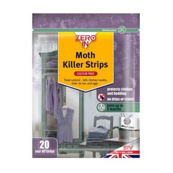 Zero In Clothes Moth Killer Strips - Pack Of 20