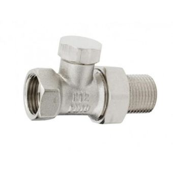 Straight Shut Off Radiator Valve - 1/2"