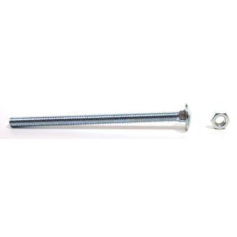 Zinc Plated Cup Square Hex Carriage Bolts & Nuts M8 x 130mm