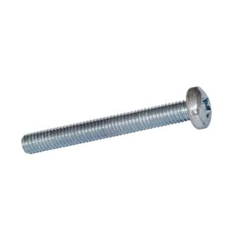 Zinc Plated Single Machine Screw - M4 x 30