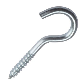 Zinc Plated Steel M Hooks 80mm - Pack of 2