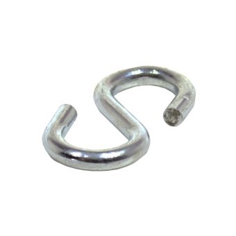 Zinc Plated Steel S Hooks - 4mm x 40mm
