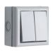 10A 2 Gang 2 Way Weatherproof IP66 Outdoor Switch