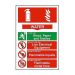 Self-Adhesive PVC Water Fire Extinguisher Composite Sign - 200x300mm