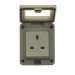Powermaster IP55 1 Gang Outdoor Damp Proof Socket
