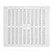 Hit & Miss Adjustable Vent White 9" X 9"