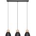 3 Light Black Pendant