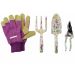Garden Tool Set with Floral Pattern (4 Piece)