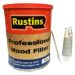 Rustins Professional Base & Hardener Wood Filler - 1Kg White