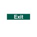 Exit (text only) - PVC sign (200mm x 50mm)